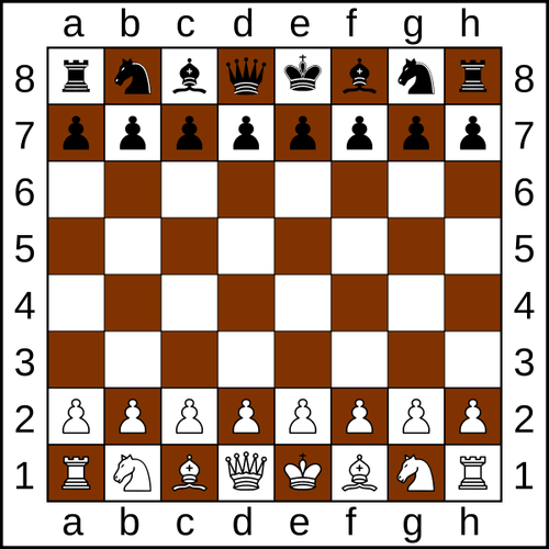 Échiquier avec des morceaux d’échecs